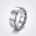 Bague Anti-Stress Homme en Acier Inoxydable