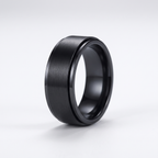 Bague Anti-Stress Homme en Acier Inoxydable