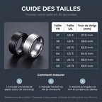 Bague Anti-Stress Homme en Acier Inoxydable