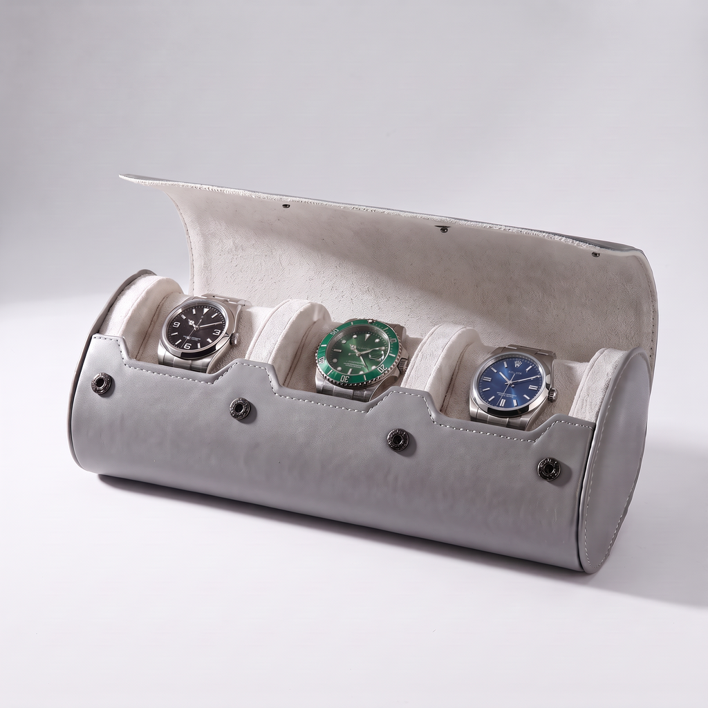 Étui à montres en cuir