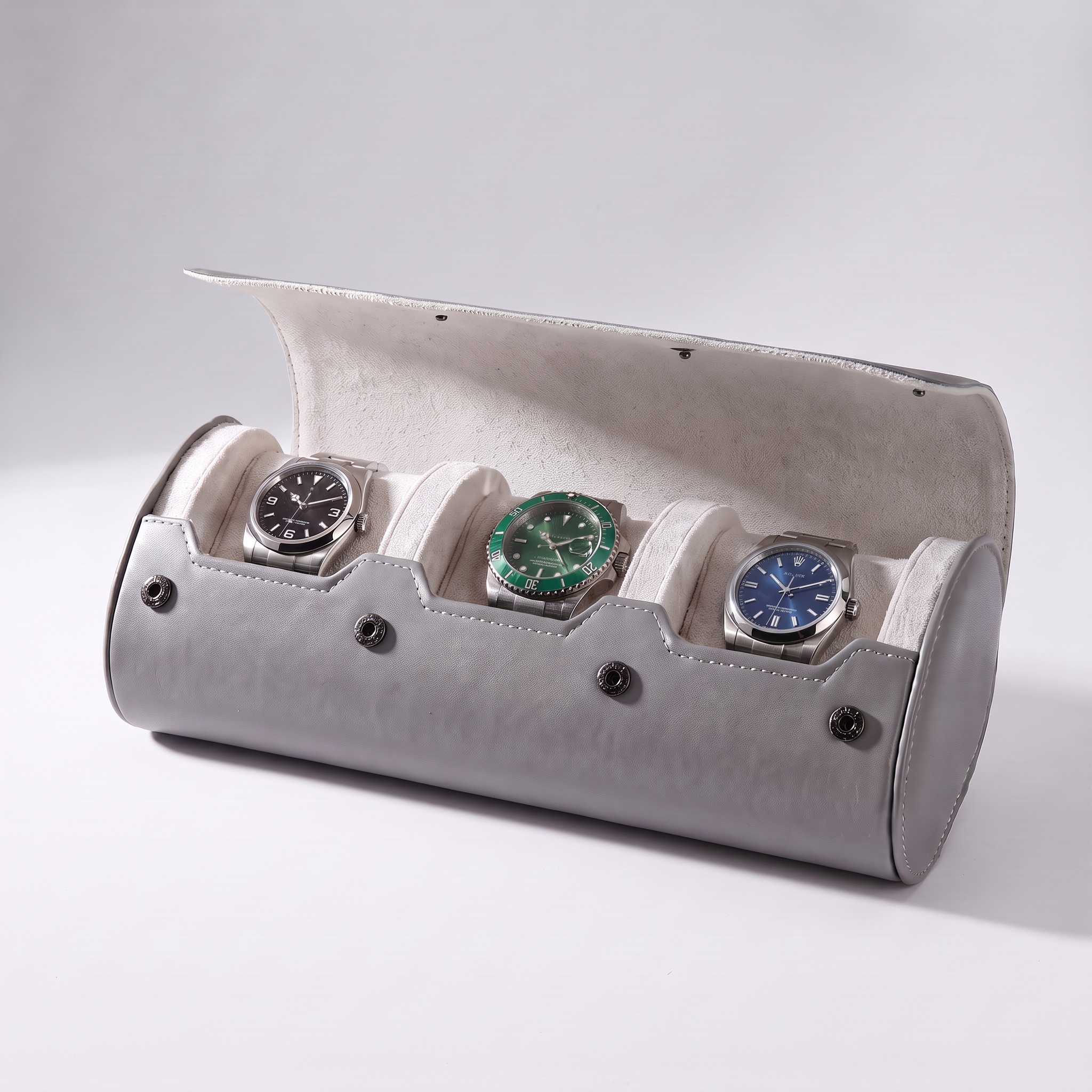 Étui à montres en cuir